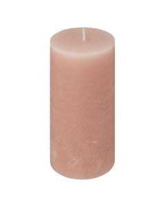 Olia cylindrical candle, paraffin, PINK, Dia.6.8xH14 cm