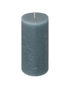 Olia cylindrical candle, paraffin, blue, Dia.6.8xH14 cm
