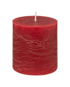 Olia cylindrical candle, paraffin, Red, Dia.6.7xH7 cm