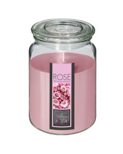 Arcomatic candle Nina, paraffin/glass, PINK, Dia.10xH14.5 cm / 510 gr