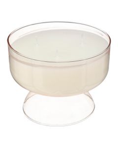 Ali scented candle, paraffin/glass, Ivory, Dia.13xH10 cm