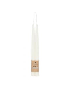 Hugo tall candles, paraffin, Ivory, 30 cm