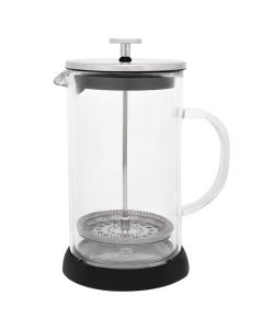 Pressure kettle, glass/stainless steel, transparent, H17.5 cm / 1000 ml