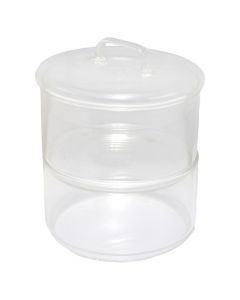 Conservation jar with 3 layers, glass, transparent, H11.5 cm / 400 ml