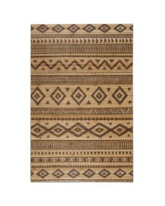 Bamboo carpet Etnic Natural, brown/black, bamboo, 120x180 cm