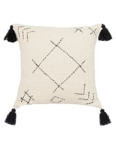 Slub Stitch cusion cover, cotton, beige, 40x40 cm