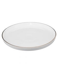 Sublima dessert plate, porcelain, white, Dia.20 cm