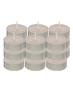 T Light candle Hugo, paraffin, taupe brown, Dia.3.7x1.5 cm