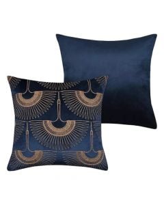 Garmo décor pillow, polyester, dark blue, 40x40 cm