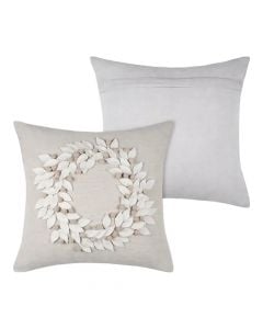 Hayden décor, cotton, neutral white, 40x40 cm