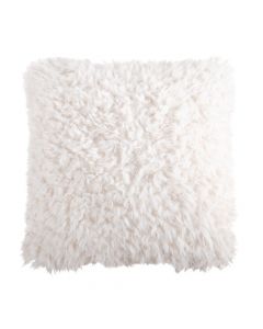 Mouton décor pillow, polyester, white, 40x40 cm