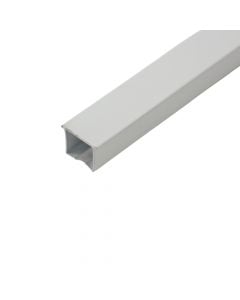 Simple 1-channel rail, aluminum, white, 1.6 mt