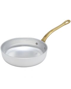 Small pan with one handle, Size: 16 x 4 cm, Color: Silver, Material: Aluminium
