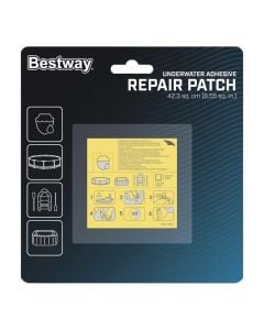 Pulle adeziv riparues kunderuji Bestway (PK 10), PVC, transparente, 6.5x6.5 cm