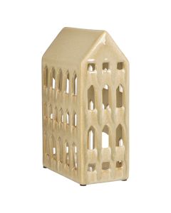 Shtepi dekorative, ngjyre e krem, L14xW8.5xH22.5 cm