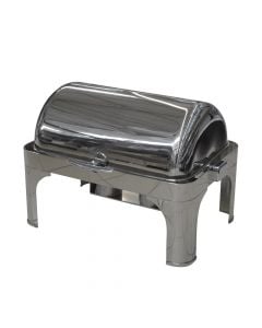 Rectangular chafing dish, Size: 65.5x48xH44 cm, Color: Silver, Material: Stainless steel