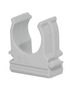 Clips fixing, Ø16mm, PVC