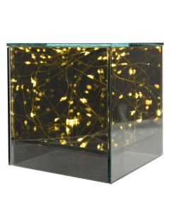 Decorative cube with LED lighting, 3xAA, 3000 K, IP20, 16x16x17cm