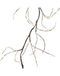 Decorating branch with LED lighting, 3000 K, IP44, 220 V, L150 cm, brown