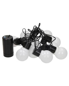 Decorative festive light with 10 LED, 6m, 4xAA, 4W, IP20, A