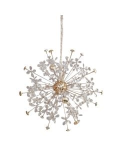 Pendant lamp, 30xG4, metal/crystal, Ø88x88 cm