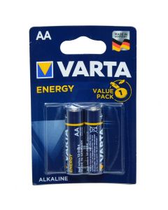 Bateri Alkaline, Varta, AA/LR6, 1.5 V, 2 cop/pako