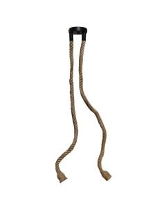 Pendant lamp, 2x40 W, E27, H120 cm, rope