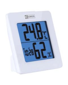 Termometer ambienti digital dhe matës lagështie, LED, 0 °C/+50 °C, 1× 1.5 V AA, 3.7×9.3×9.3 cm