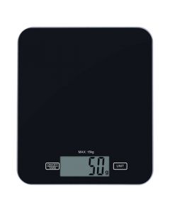 Digital kitchen scale, Emos, 1gr - 15kg max, g, oz, lb, kg, 2xAAA, tempered glass, 21x18x2.2 cm