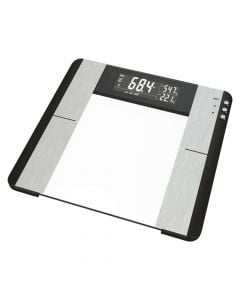 Digital kitchen scale, 100gr - 150kg max, kg, lb, St, 2xAAA, tempered glass, 2x32x33 cm