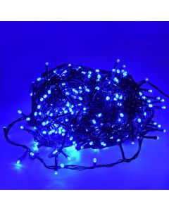 Varg ndriçimi LED, 22.5m,, 5mm hapsire ndermjet LED, +3 m Kabull, 12W, 31V, IP44, 450L, blu, Kabull jeshil