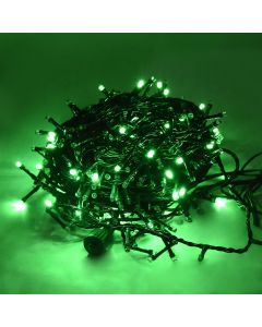 Varg ndriçimi LED, 22.5m,, 5mm hapsire ndermjet LED, +3 m Kabull, 12W, 31V, IP44, 450L, jeshile All Flash, Kabull jeshil