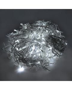 Varg ndriçimi LED, 50m, 5mm hapsire ndermjet LED, +3 m Kabull, 12W, 31V, IP44, 1000L, 6400K, Kabull transparent