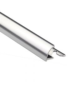 Tiletrim rond aluminium chromed aluminium 2700 x 27 x 8 mm