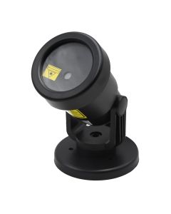 LED projector, with different festive landscapes, red / green, IP44, CR2032, light length 3 m