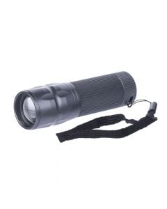 Flashlight, Emos, LED, 300 lm, 250 m max, 3 lighting modes, 4 AAA, aluminum, IP65, 10.5x3 cm
