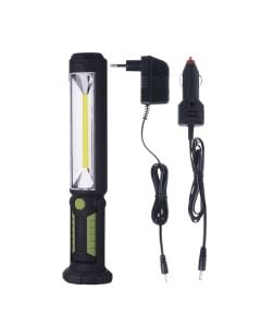 Working light, CBO LED, 500 lm, 30 m max, battery Li-lon 2000 mAh / 3.7 V, 2 - 26 hr working, 3 hr charging, IP43, 6.7x7.6x31.7 cm