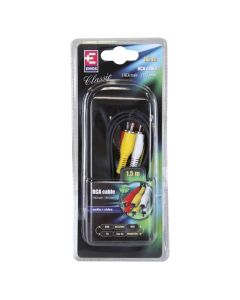 Zgjatues RCA, tipi 3xRCA hyrje/dalje, 1.5 m