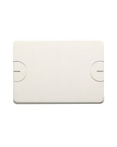 Blank plate for rettangolari flush-mounting boxes - 4 gang - with screw - cloud white
