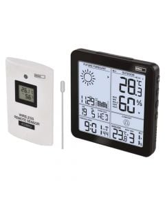 Weather station, Emos, clock / calendar / alarm, temperature / humidity meter, 2xAAA / 3xAA
