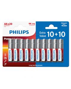Bateri, Philips, AA/LR6, alkaline, 20 cop/pako