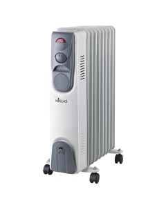 Radiator heater, Niklas, 700/1200/2000 W, 9 elements, with thermostat