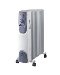 Radiator heater, Niklas, 800/1600/2500 W, 11 elements, with thermostat