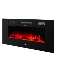 Electric fireplace, El Fuego, with flame effect,  remote control, overheating protection, W127xH46.5xD12 cm