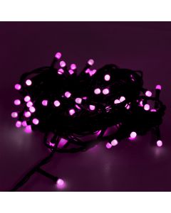 Varg me drita LED, 100 llamba, akull, (rozë), gjatësia- 8 m