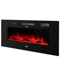 Electric fireplace, El Fuego, with flame effect,  remote control, overheating protection, W152xH46.5xD12 cm