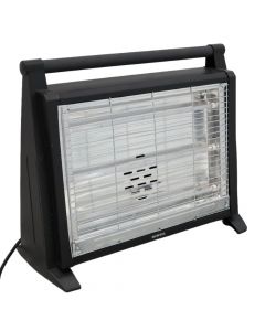 Electric heater Kumtel LX-2831, 1800 W, 3 Quartz tube,  3 heating levels, black/grey color