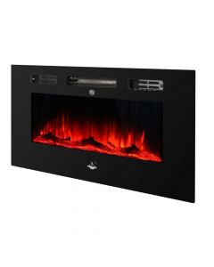 Electric fireplace, El Fuego, , 900/1800 W, with flame effect,  remote control, overheating protection, W101.5xH46.5xD12 cm