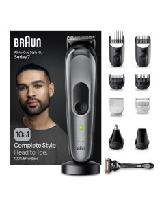 Trimmer, Braun, 10 in 1 Men's Grooming Kit, , 0.5-21 mm, 100 min, 1 h, Li-Ion