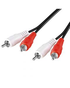 Audio cable, Grundig, 2xRCA, male-male, 2 m